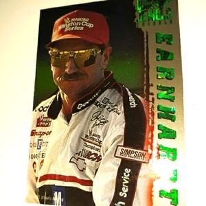 Vintage 1995 Wheels Dual Jewels Dale Earnhardt Dave Marcis Emerald NASCAR Insert